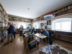 Auch ein Blick ins Büro der Museumsleitung des NORDICO Stadtmuseum Linz war möglich.