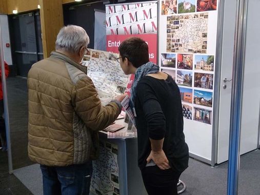 Messestand des Oö. Landesmuseums und des Verbundes Oö. Museen