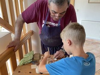 Werken in der Holzwerkstatt
