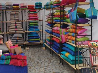 Eine große Vielfalt an textilen Ausstellern wird geboten.