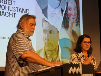 Dr.in Herta Neiß und Dr. Michael John boten Einblicke in das Konzept der Oberöstereichischen Landesausstellung.