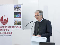 Grußworte von Dr. Reinhold Klinger, Präsident des Verbundes Oberösterreichischer Museen.