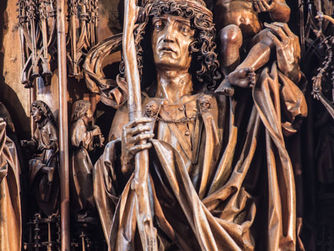 Der heilige Christophoris im Flügelaltar von Kefermarkt