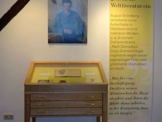 Blick in das Strindbergmuseum Saxen