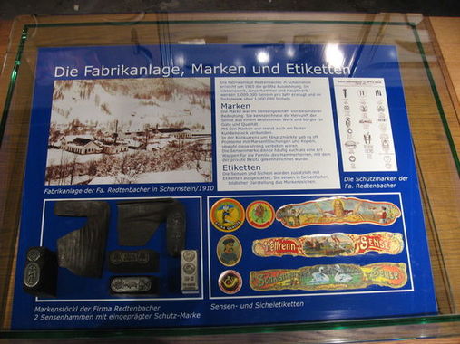 Marken und Etiketten, Sensenschmiedemuseum Geyerhammer Scharnstein