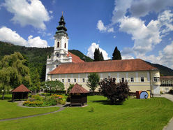 Blick auf das Stift Engelszell