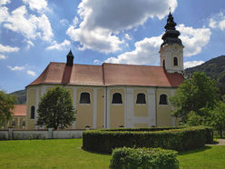 Blick auf die Stiftskirche Engelzell