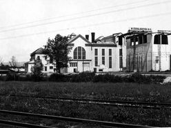 Historische Aufnahme des Kraftwerks Timelkam