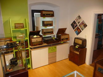 Blick in das Radiomuseum Wolfern