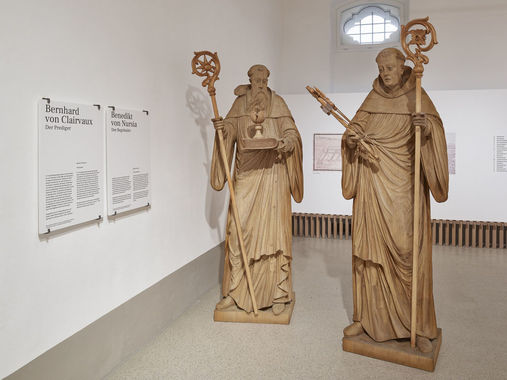 Unter dem Titel "Rokoko im Donautal" präsentiert sich der Ausstellungsraum zur Geschichte des Stiftes Wilhering.