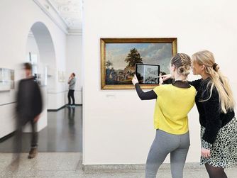 Linz Augmented: Mit dem Smartphone Kunstwerke im Nordico in den Fokus nehmen.