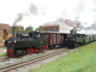 Der Lokpark Ampflwang lädt im Rahmen der Aktionswoche am 11. Mai 2019 um 10:00 Uhr zur Eröffnung der Sonderausstellung "Die 9er Jahre in der Eisenbahngeschichte". Foto: Ausweiche Sommerhubermühle, 2009