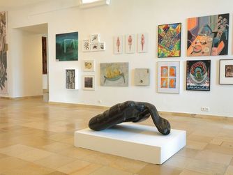 Blick in die Ausstellung „Sommer-Ausstellung 2020 Kultur braucht Kunst!“, 26. Juni bis 13. Sept. 2020, Schlossmuseum.