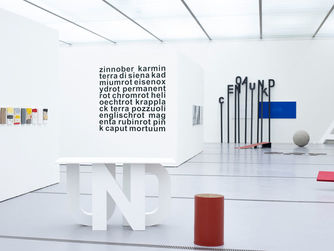 Ausstellungsansicht "Josef Bauer. Demonstrationen". LENTOS Kunstmuseum Linz, 2020.