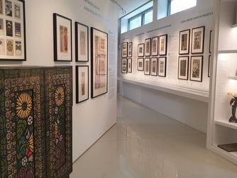 Einblick in die Sonderschau „Florale Welten – Blühender Jugendstil“ im Gustav Klimt-Zentrum, 2020